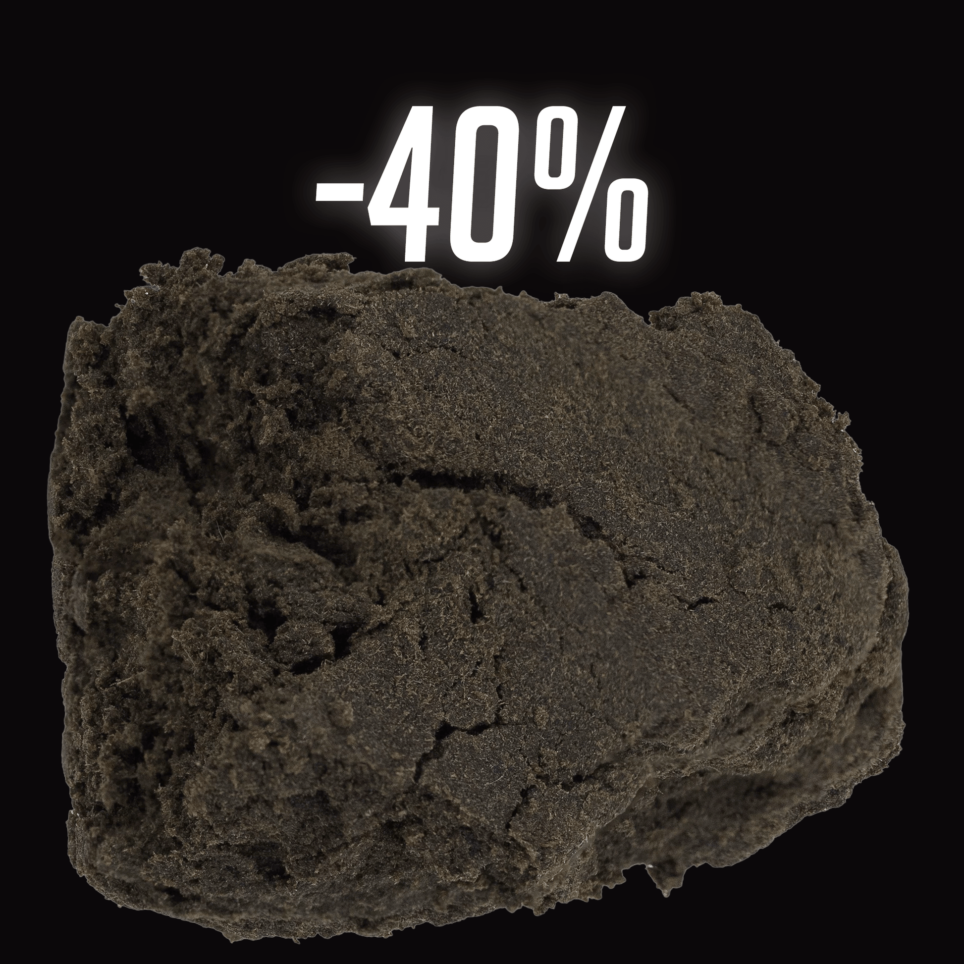Aekte Vare 21% CBD hash block with firm traditional texture